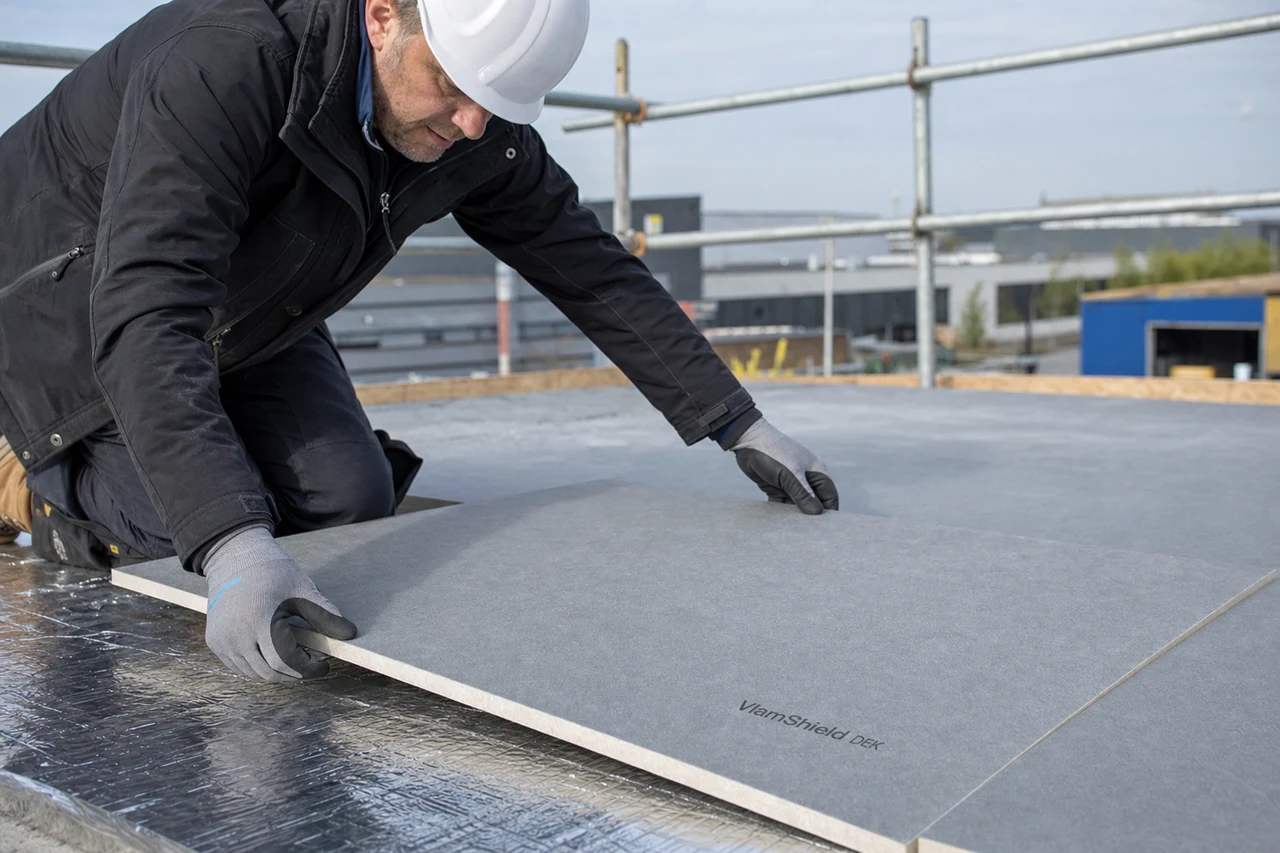 VlamShield DEK · Illustration of installation