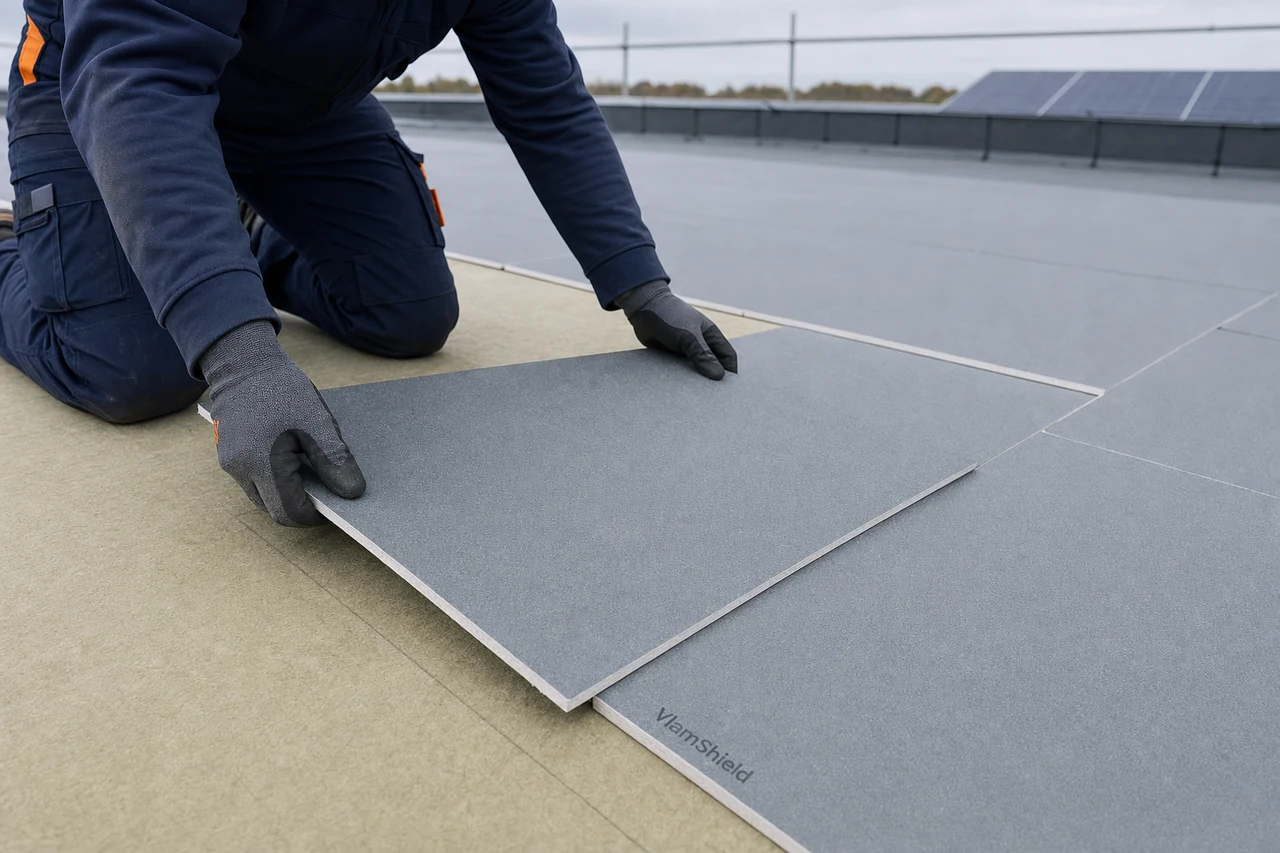 Installation on the roof: laying boards and connecting to the membrane